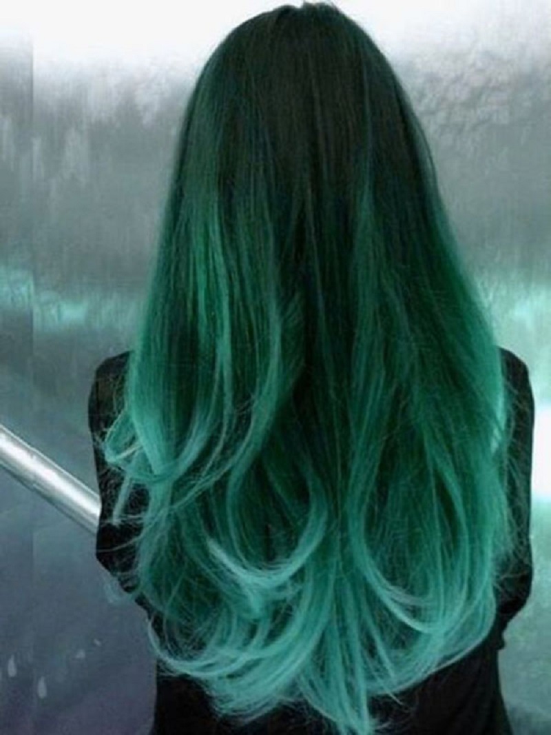 Công thức nhuộm tóc màu xanh ngọc bích | Đồ nghề tóc