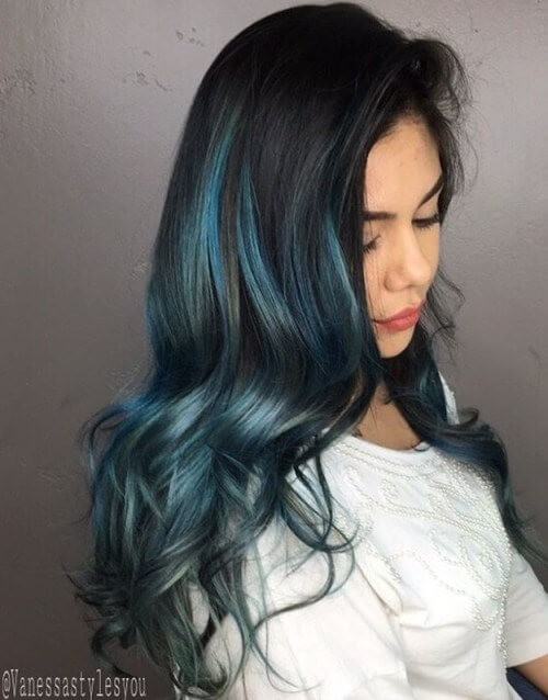 Nhuộm tóc nữ màu xanh rêu đẹp nhất TpHCM