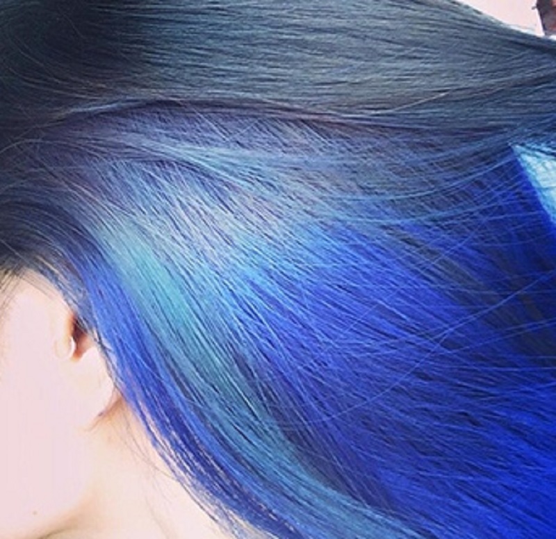 Những kiểu nhuộm tóc màu xanh dương đẹp đốn tim ngay từ lần đầu bạn thấy   Tóc giả LUXY
