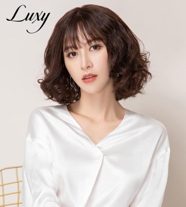 Tóc giả xoăn dài ngang vai