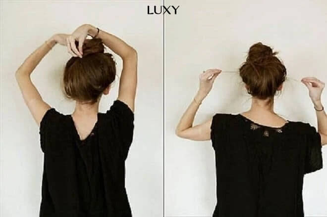 Búi tóc phồng kiểu Hàn Quốc