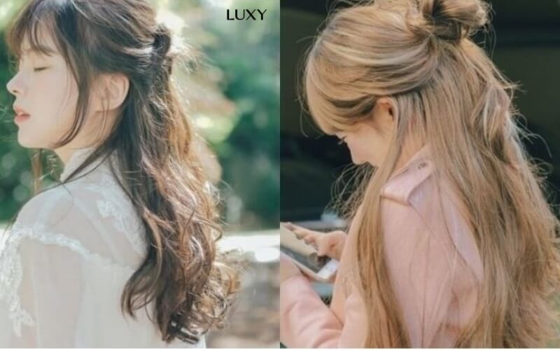 Búi tóc nửa đầu