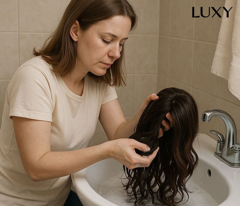 Cách chăm sóc tóc giả siêu da đầu