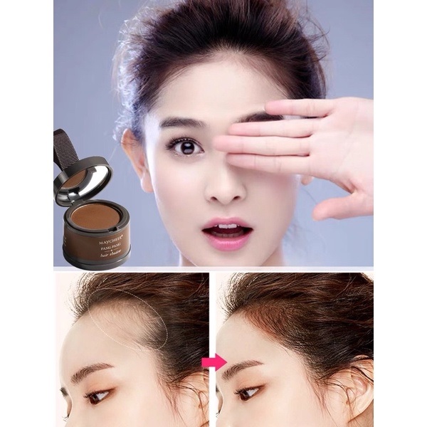 Sử dụng bột phủ chân tóc che tóc bạc