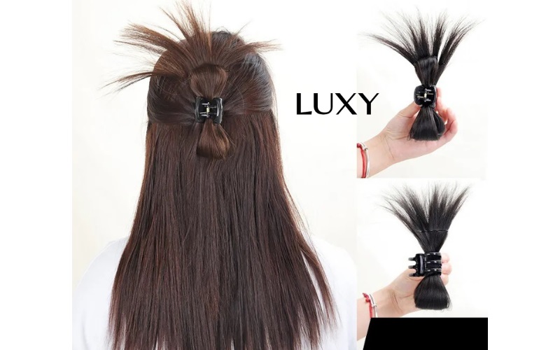 Sử dụng kẹp càng cua giữ nếp tóc lâu khi uốn giả