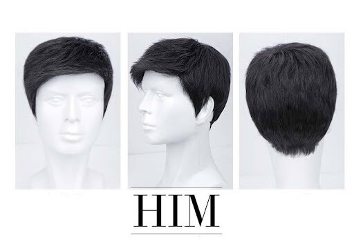 Tóc giả nam Him - Địa chỉ cửa hàng bán tóc giả​
