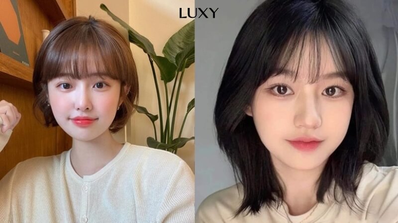 Tóc nữ ngắn mặt tròn cực xinh cho mua hè
