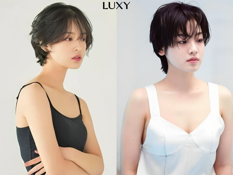 Tóc ngắn cho mặt dài kiểu tomboy