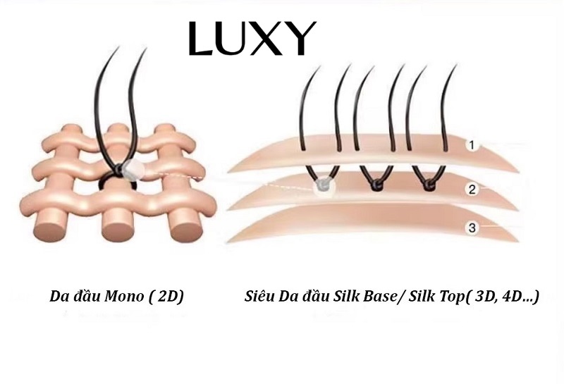Giới thiệu tóc giả siêu da đầu (3D, 4D) và da đầu 2D