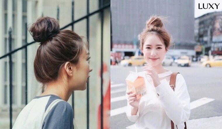 Tóc búi củ tỏi 2 bên