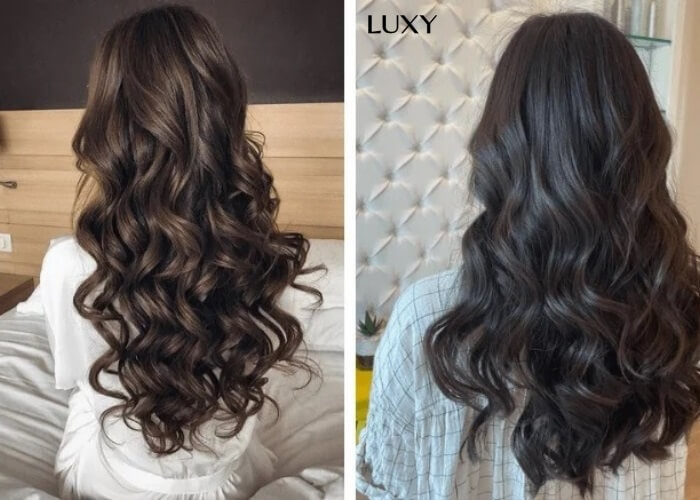 Tóc đi đám cưới xoăn sóng nước