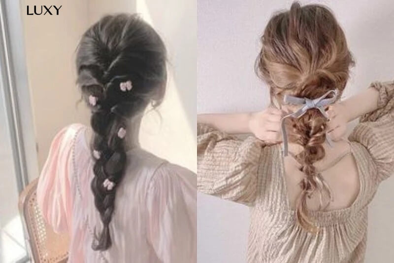 Tóc đi đám cưới tết đuôi cá