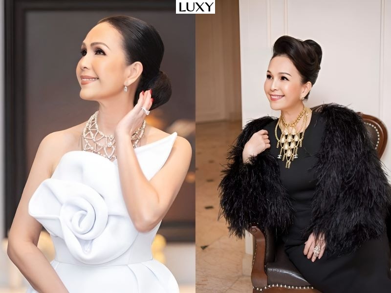 Tóc giả búi tròn cho quý bà