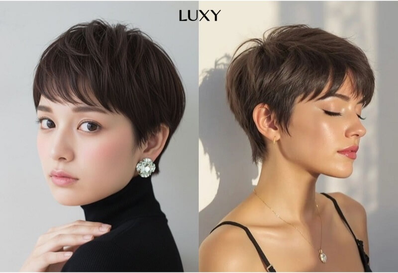 Tóc giả dài xoăn nhẹ