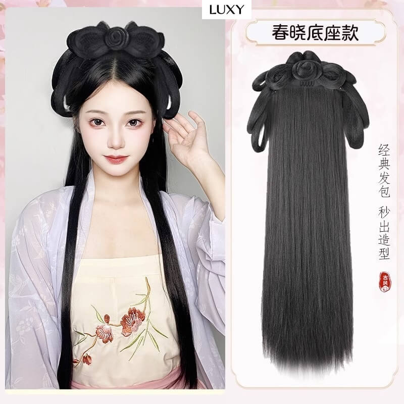 Búi tóc giả cài đầu hóa trang cổ trang