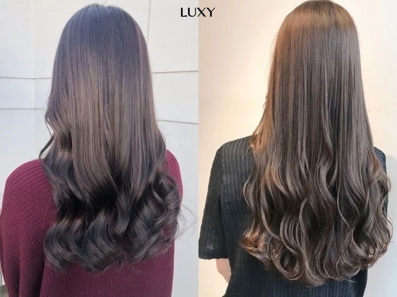 Tóc giả dài uốn đuôi lọn to