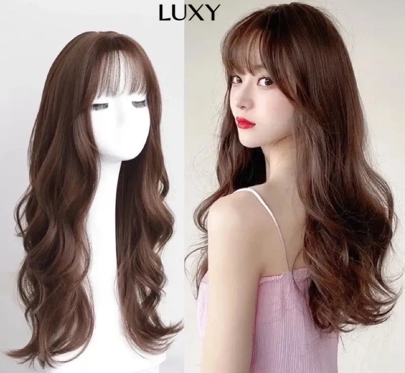 Tóc giả dài uốn đuôi là như nào?
