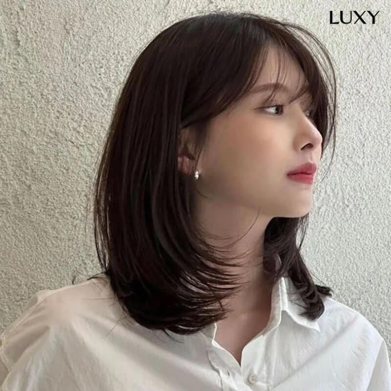 Tóc ép cụp nữ ngắn ngang vai