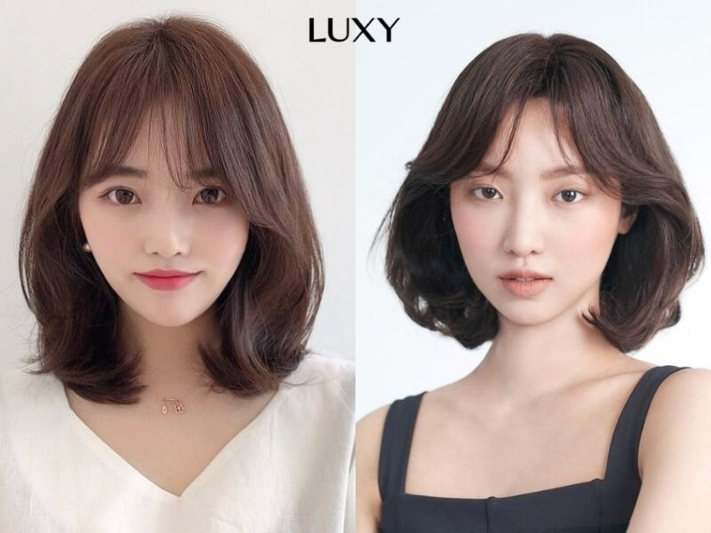 Tóc ép cụp dập phồng ngang vai