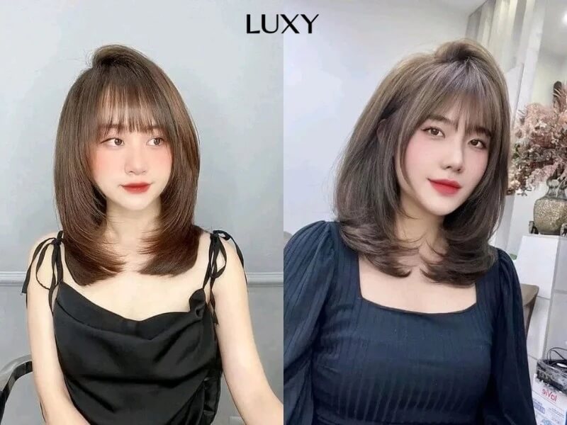 Tóc giả ép cụp ngang vai
