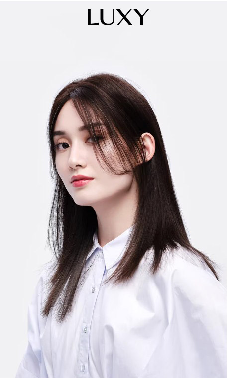 Tóc giả mái phỉ hói LUXY phủ đỉnh đầu móc tay mono tóc thật