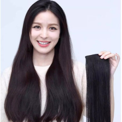 Tóc kẹp phím phòng LUXY bằng tóc thật dải ngắn