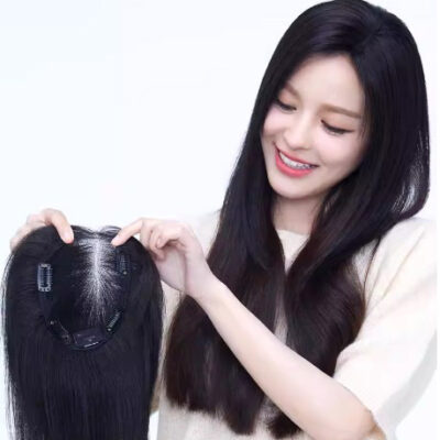 Tóc mái phủ hói LUXY móc tay mono tự nhiên bằng tóc thật tự nhiên